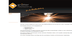 Desktop Screenshot of gruettermetallwaren.ch